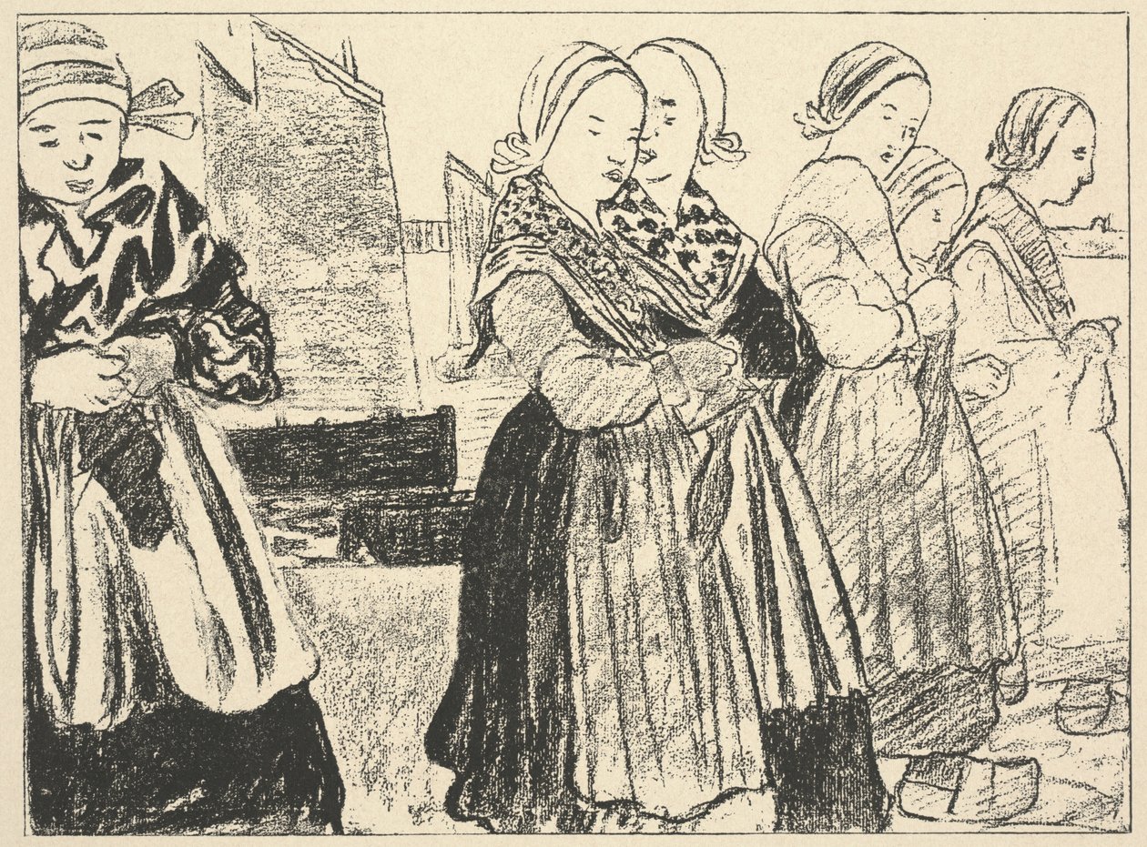 Bretonische Frauen (Bretonnes) von Charles Cottet