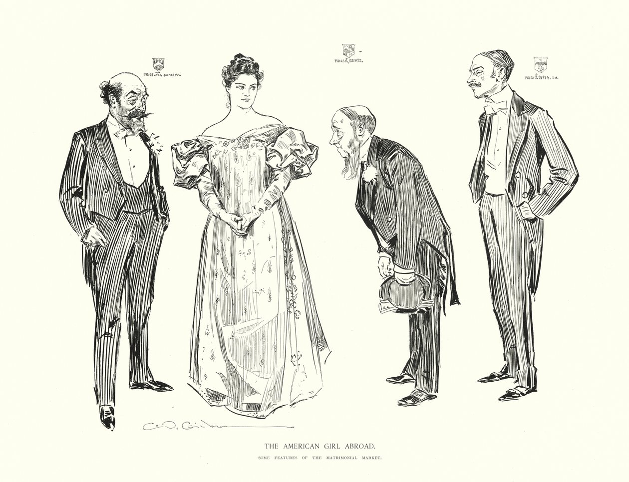 Das amerikanische Mädchen im Ausland von Charles Dana Gibson