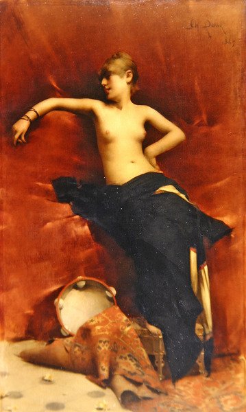 Ruhende orientalische Tänzerin von Charles Daux