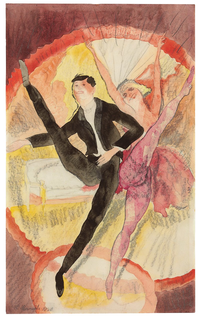 Im Varieté: Zwei Tänzer von Charles Demuth