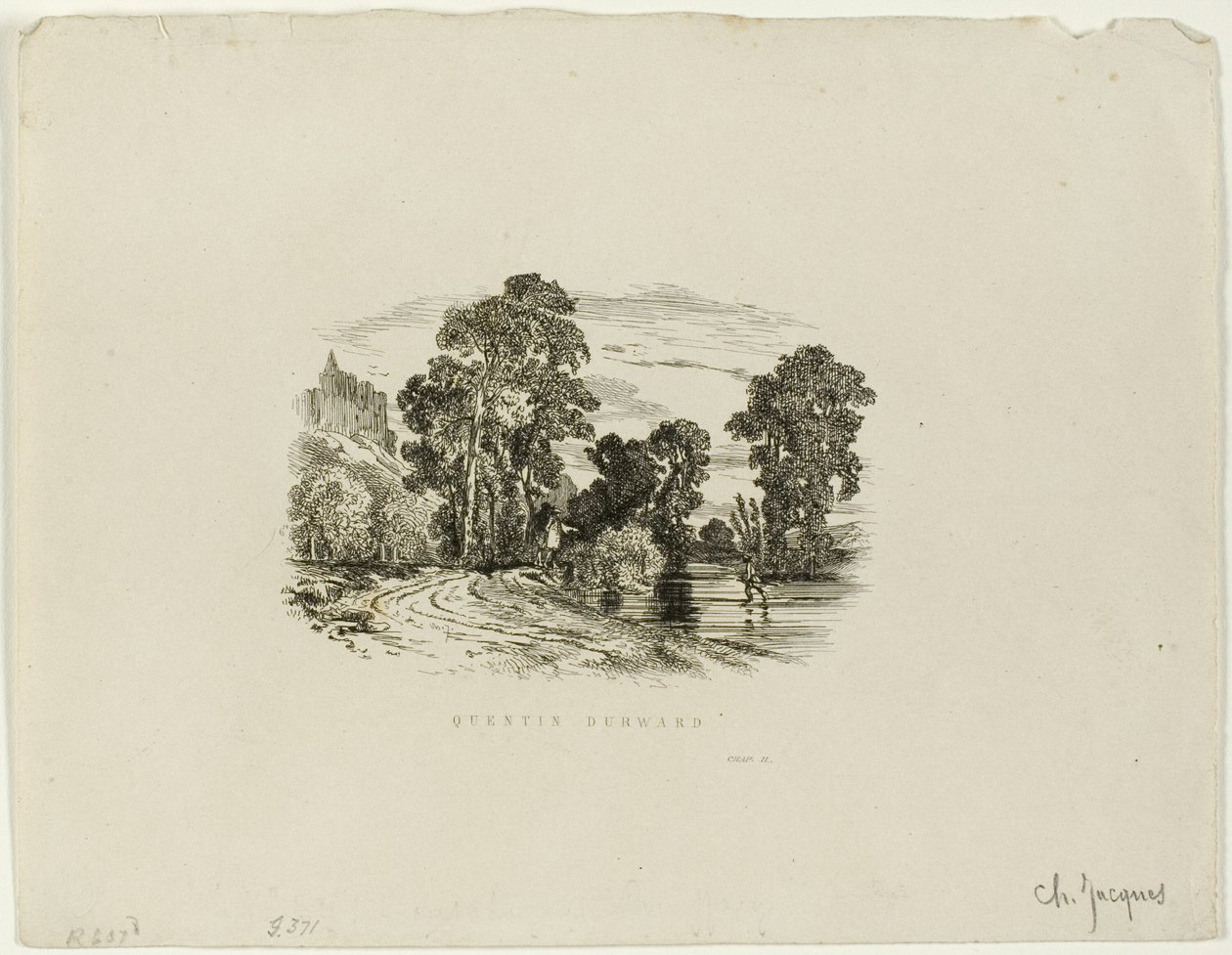 Ein Schloss von Charles Emile Jacque