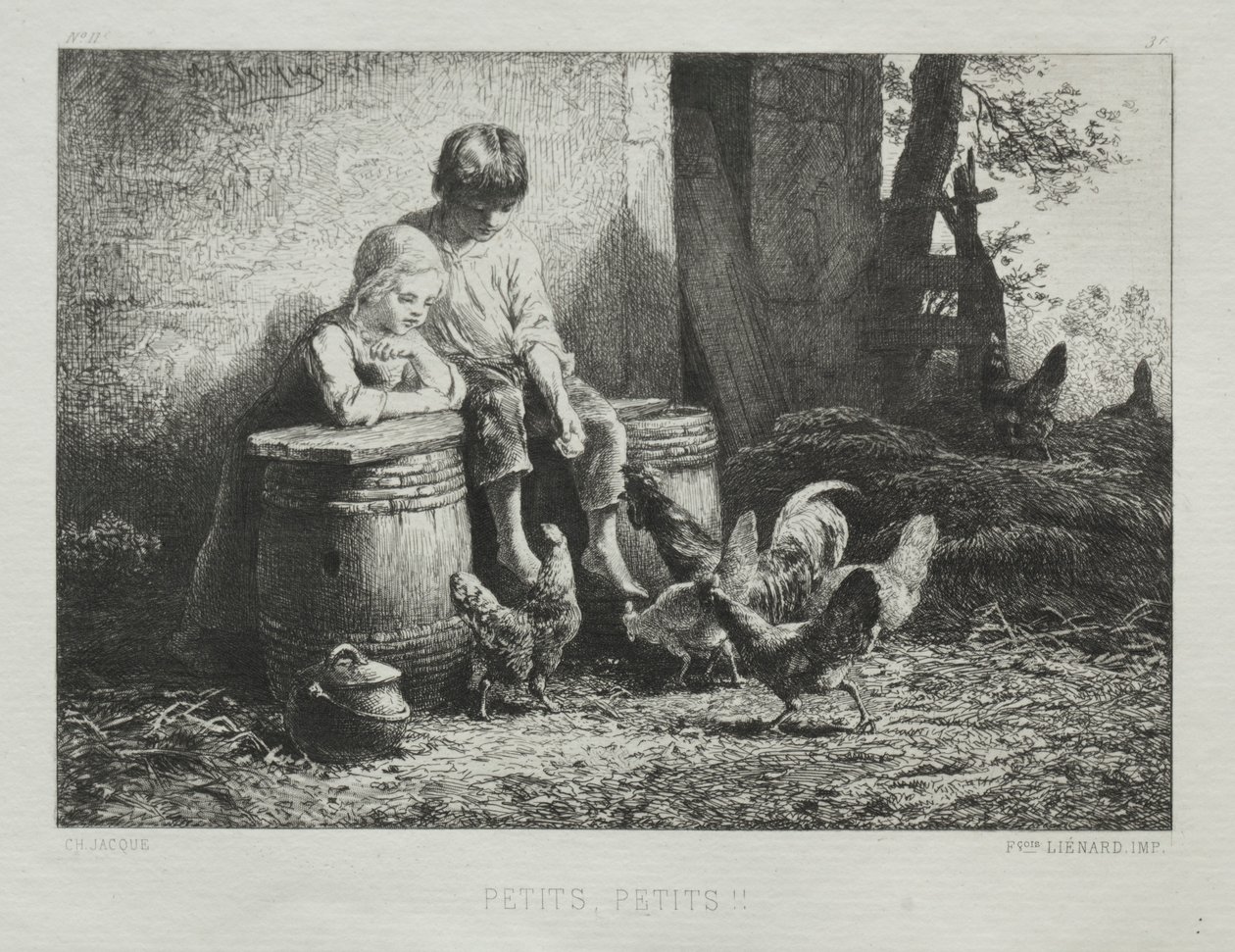 Petite, Petite von Charles Emile Jacque
