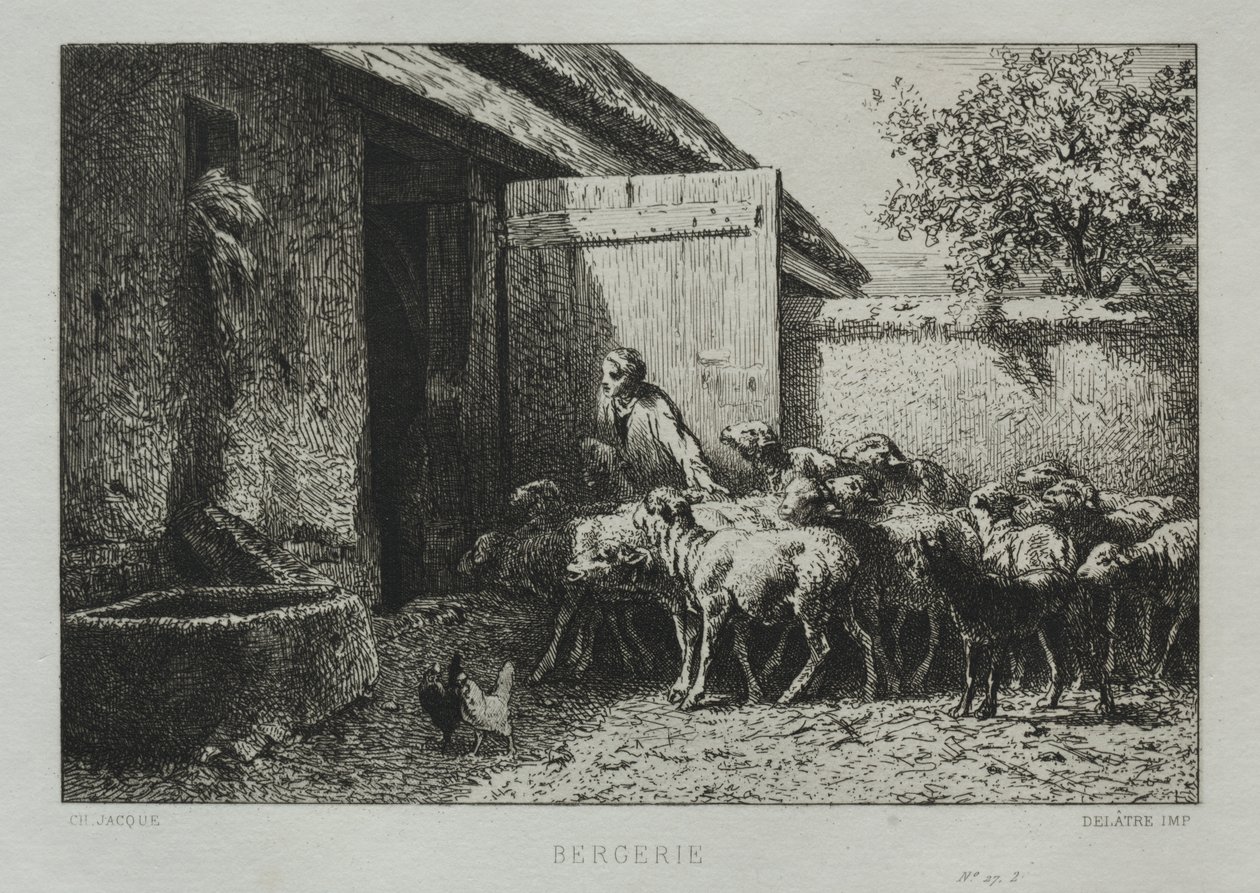 Schafstall von Charles Emile Jacque