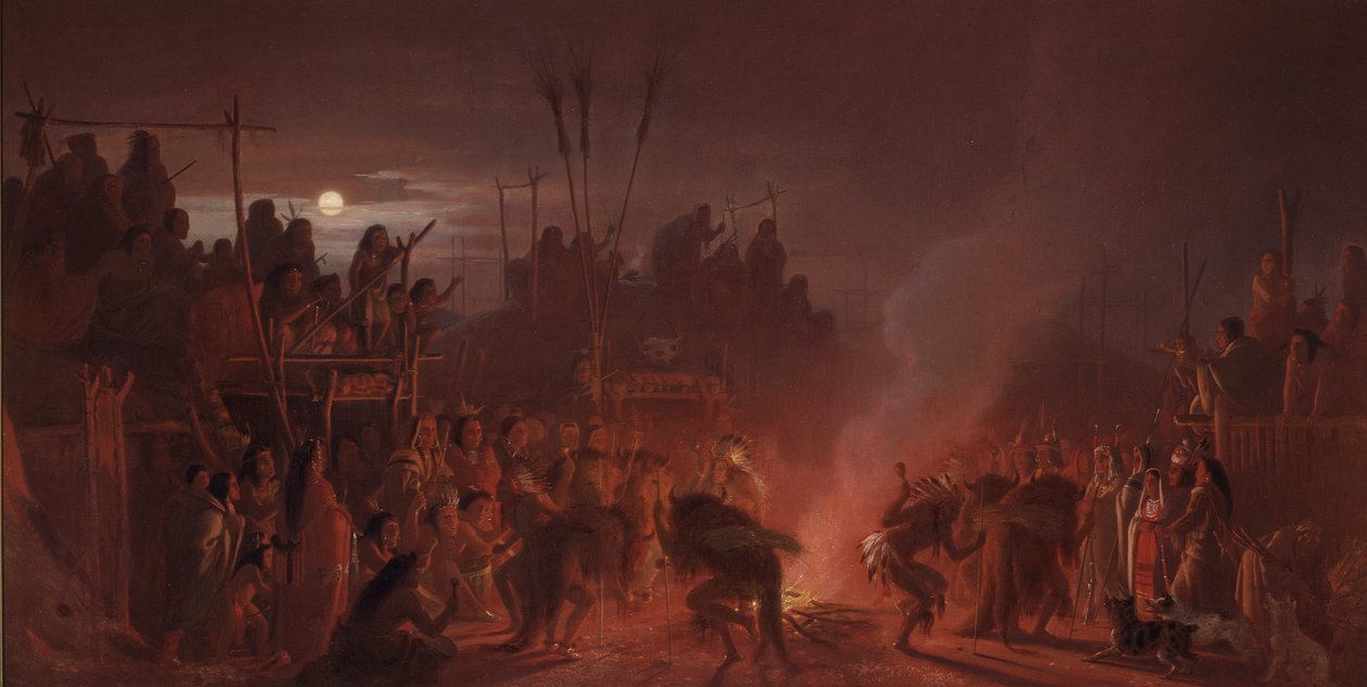 Der Büffeltanz von Charles Ferdinand Wimar