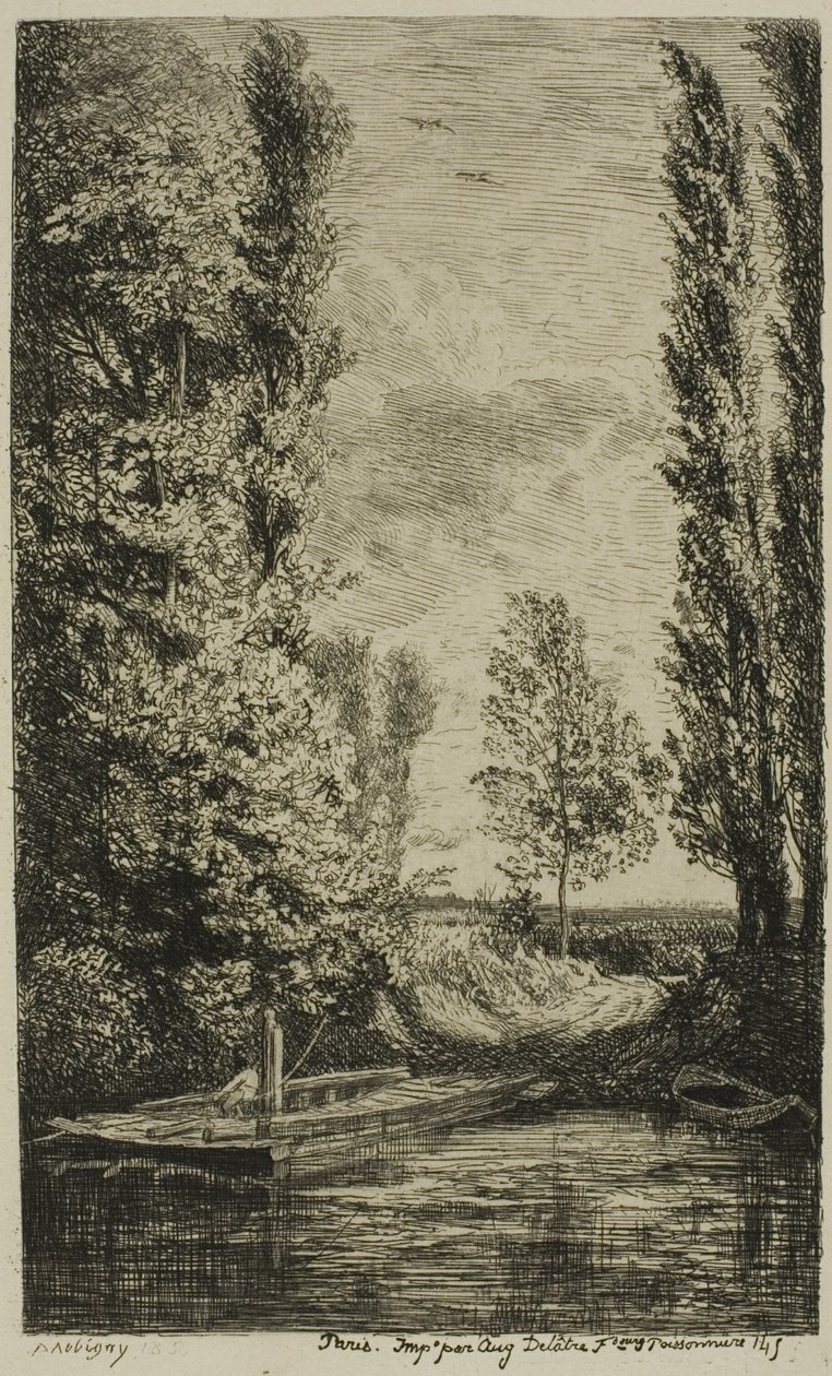 Die Fähre von Charles Francois Daubigny