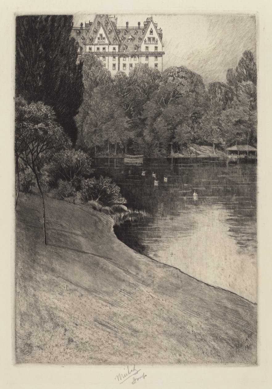 Ein Stück Central Park von Charles Frederick William Mielatz