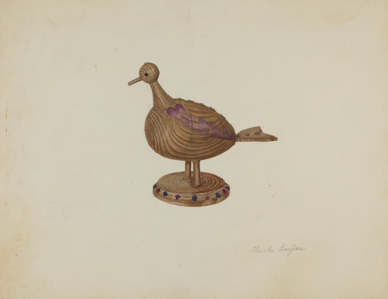 Pa. Deutscher Spielzeugvogel von Charles Garjian
