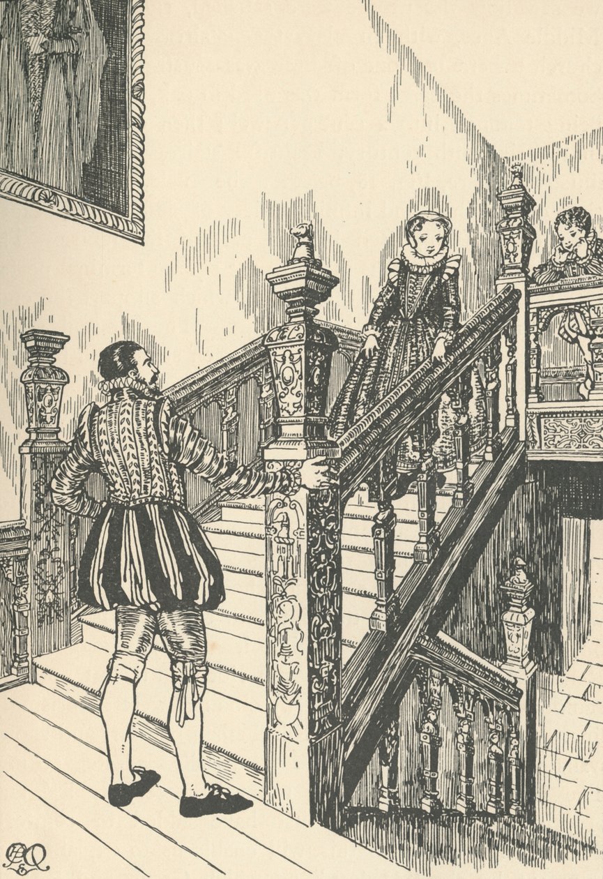 Treppe aus dem 16. Jahrhundert, 1931 von Charles Henry Bourne Quennell