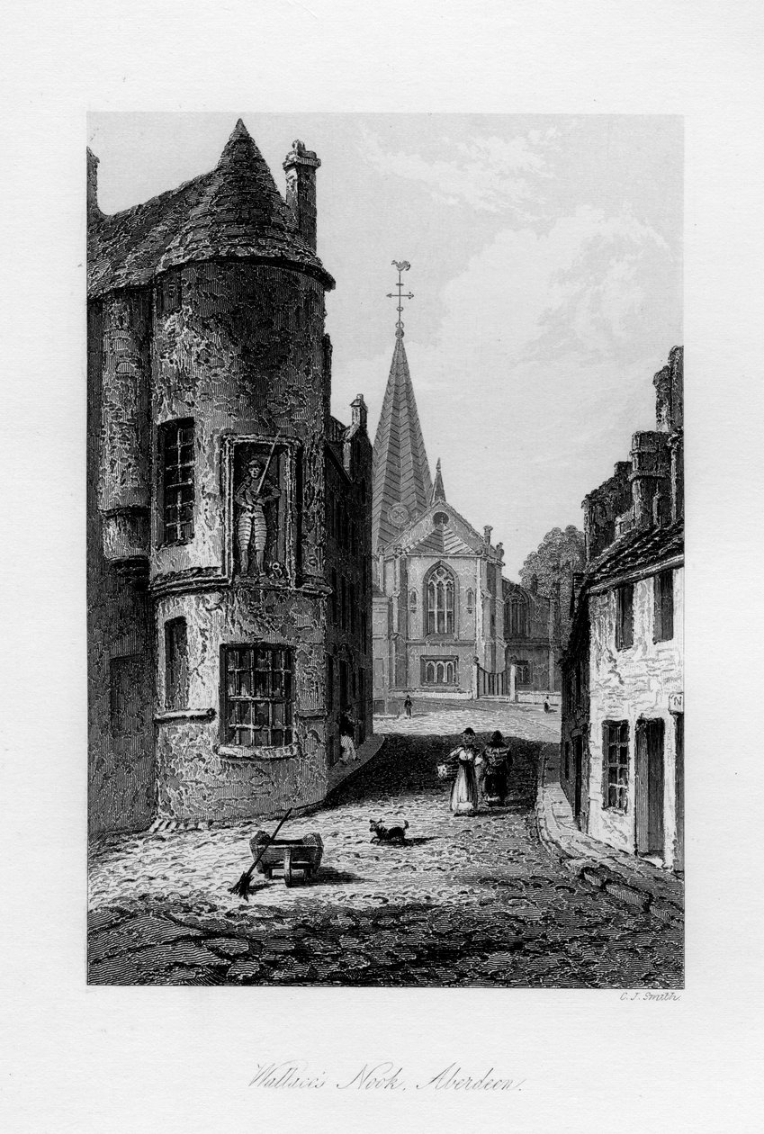 Wallaces Nook, Aberdeen, 1840 von Charles J. Smith