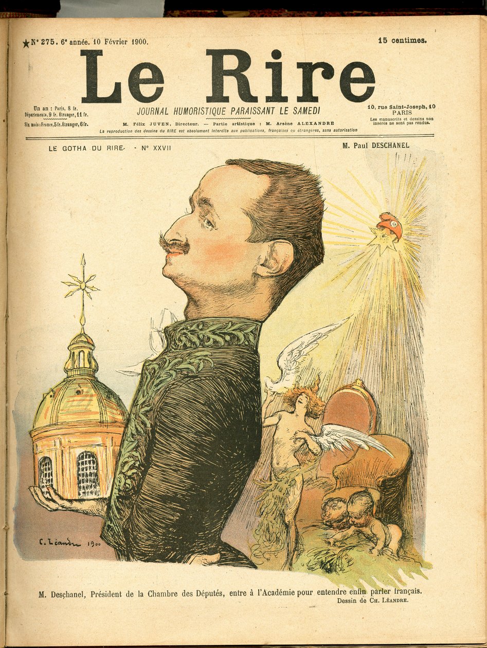 Titelbild von „The Laughter“, Satirisch in Farben von Charles Leandre