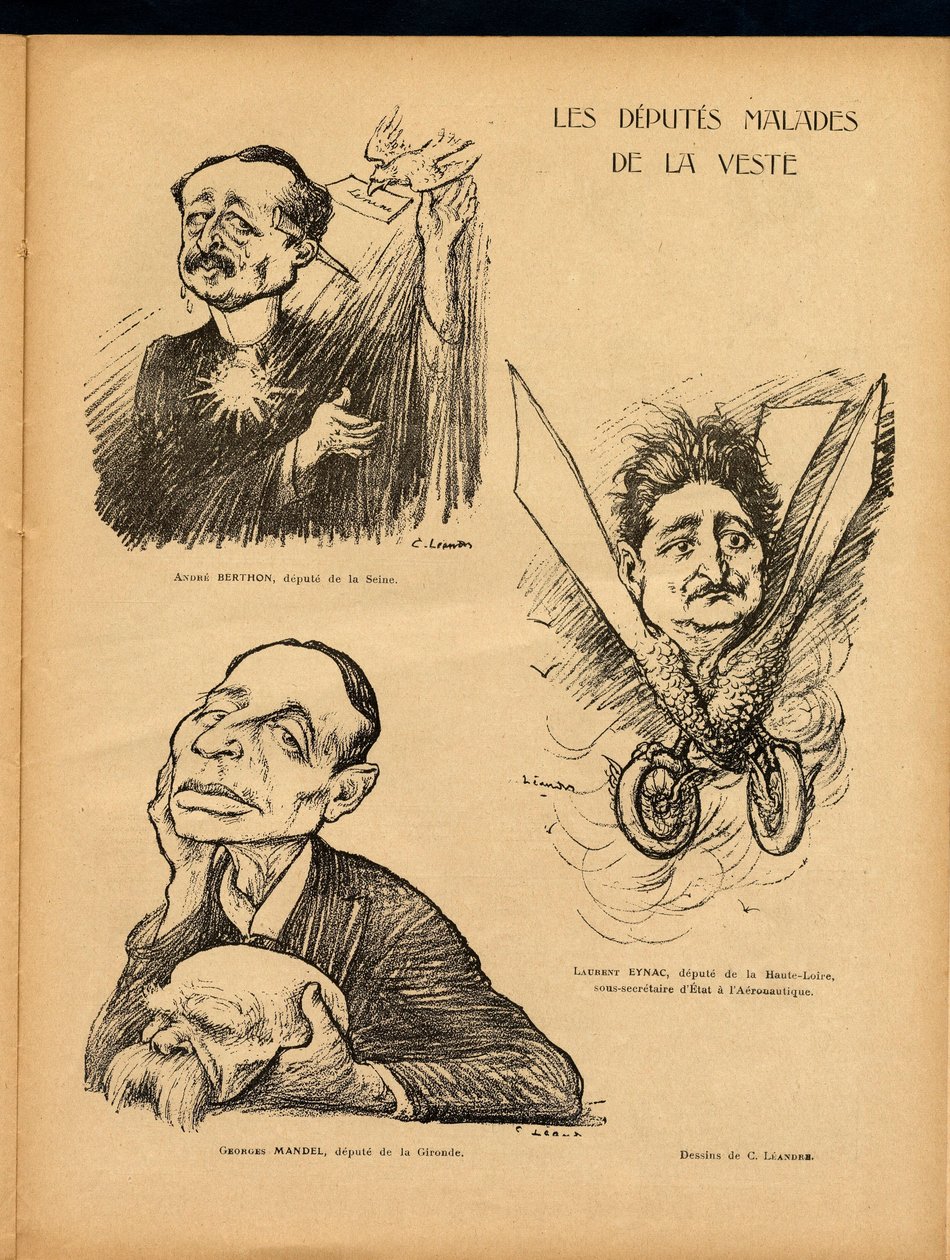 Le Lire, Satirische in Farben von Charles Leandre