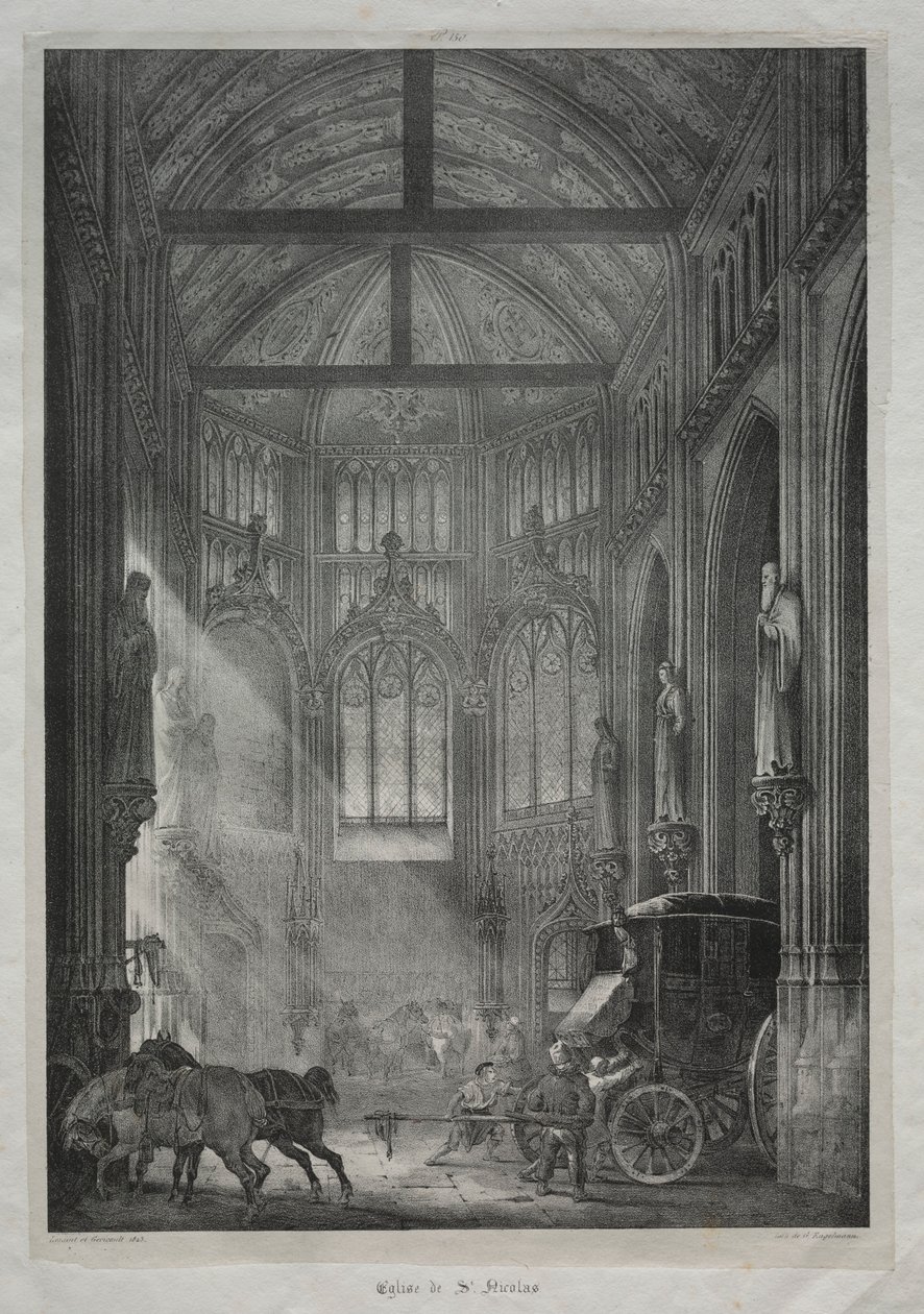 Kirche St. Nikolaus, Rouen, 1823 von Charles Louis Lesaint
