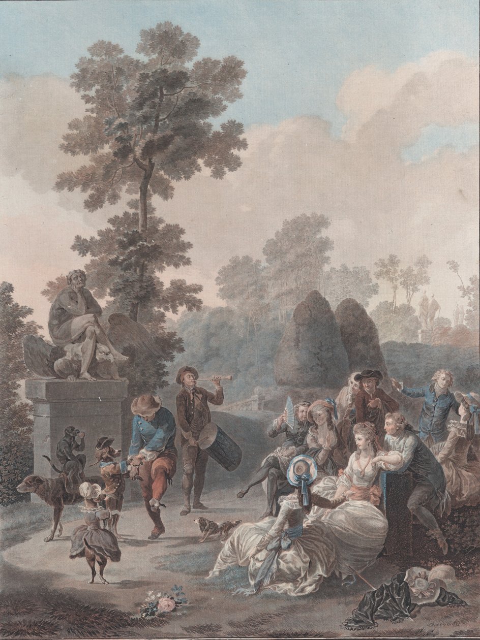 Le Tambourin, 1788-94 von Charles Melchior Descourtis