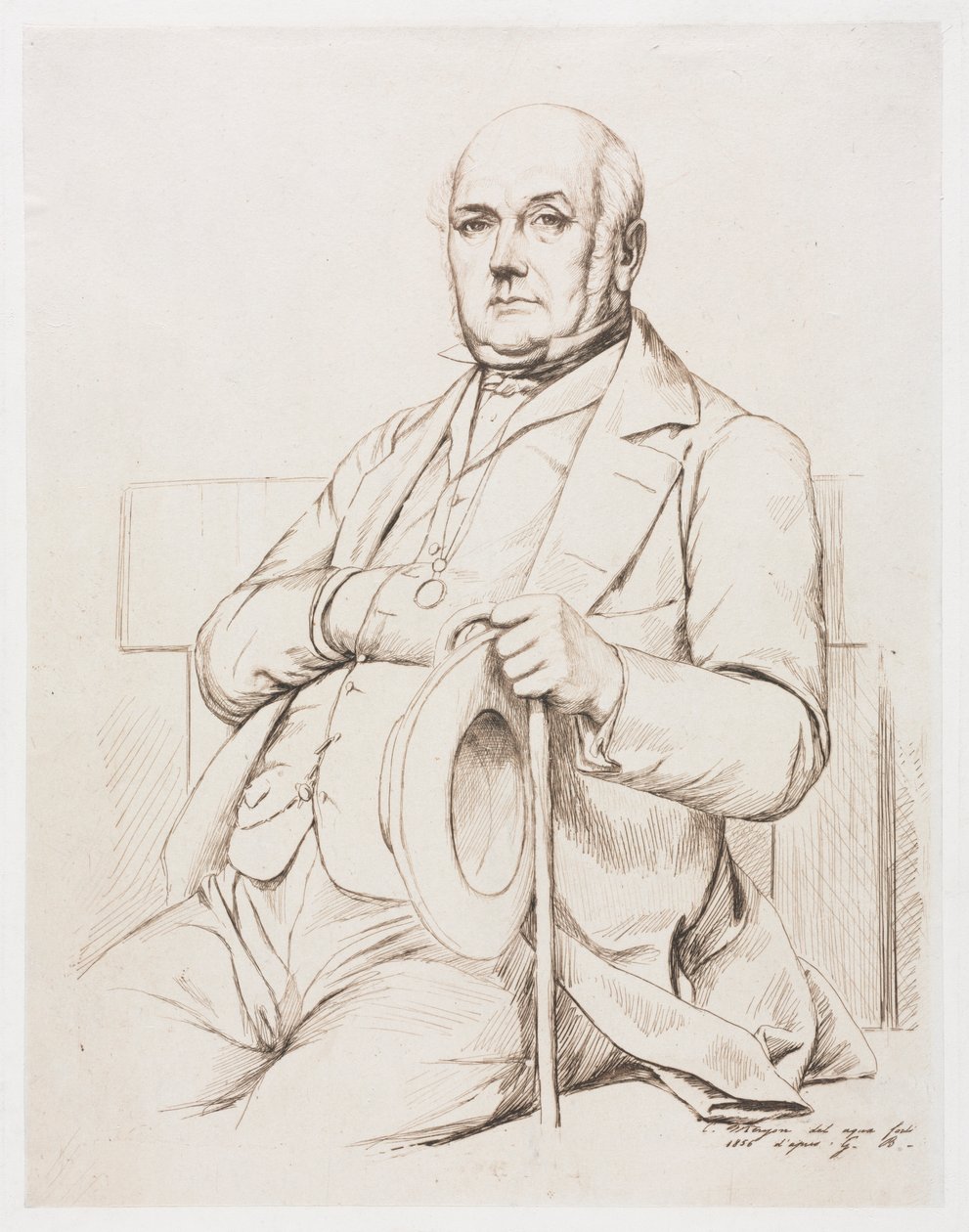 Casimir le Conte, nach Boulanger, 1856 von Charles Meryon