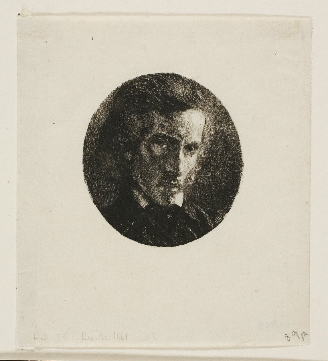 Porträt von Edmond de Courtives von Charles Meryon