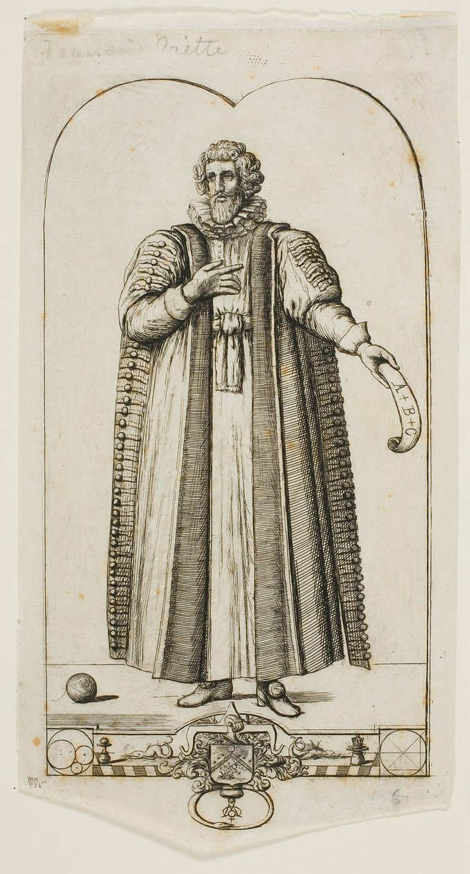 Porträt von François Viète von Charles Meryon