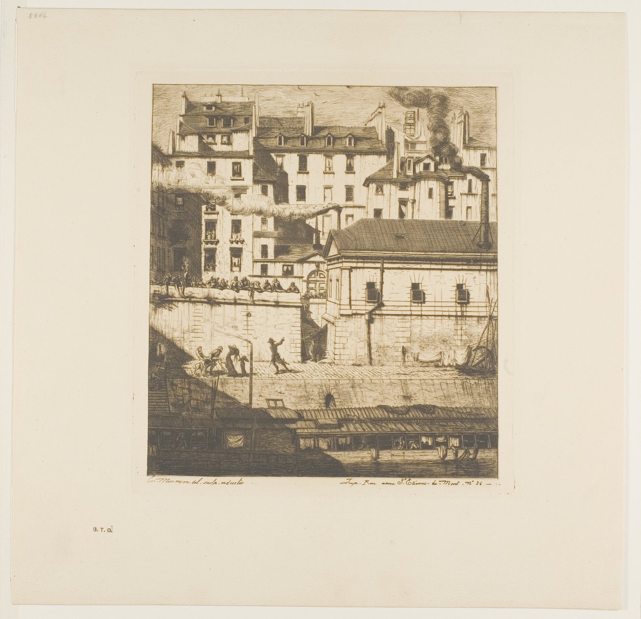 Das Leichenschauhaus, Paris von Charles Meryon