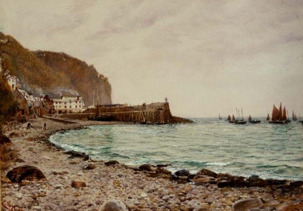 Netze einholen, 1891 von Charles Napier Hemy