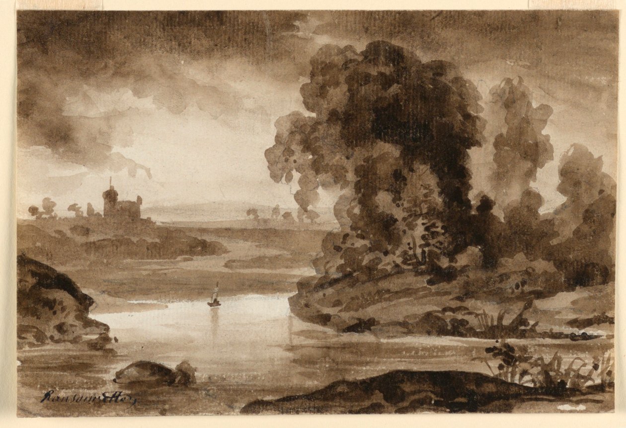 Eine Landschaft von Charles Nicolas Ransonnette