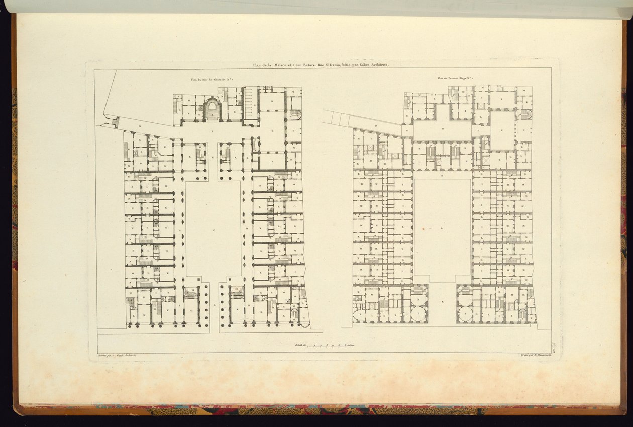 Gebundener Druck (Frankreich) von Charles Nicolas Ransonnette