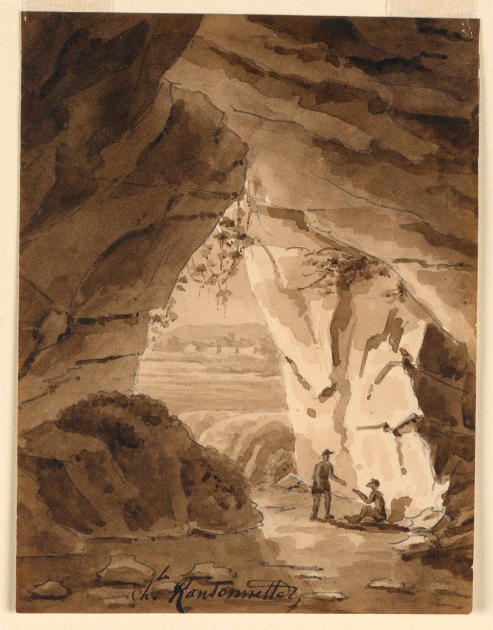 In einer Höhle von Charles Nicolas Ransonnette