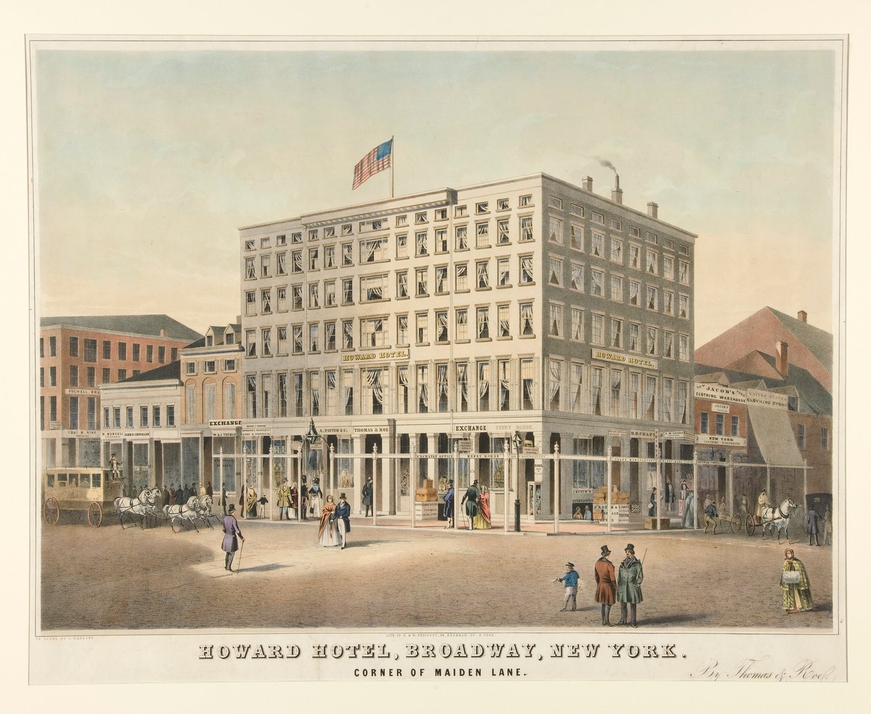 Howard Hotel, Broadway, New York von Charles Parsons