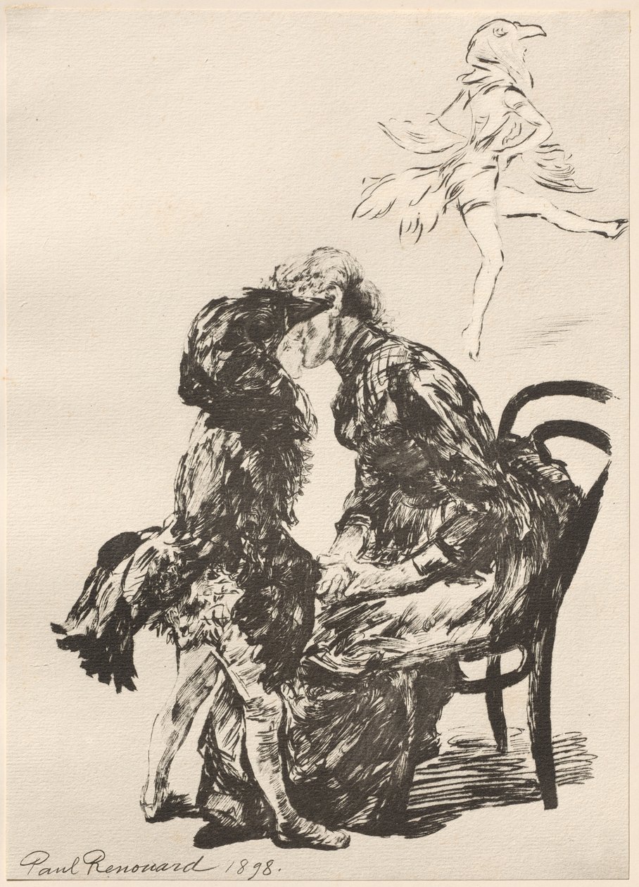 Vor dem Ballett, 1898 von Charles Paul Renouard