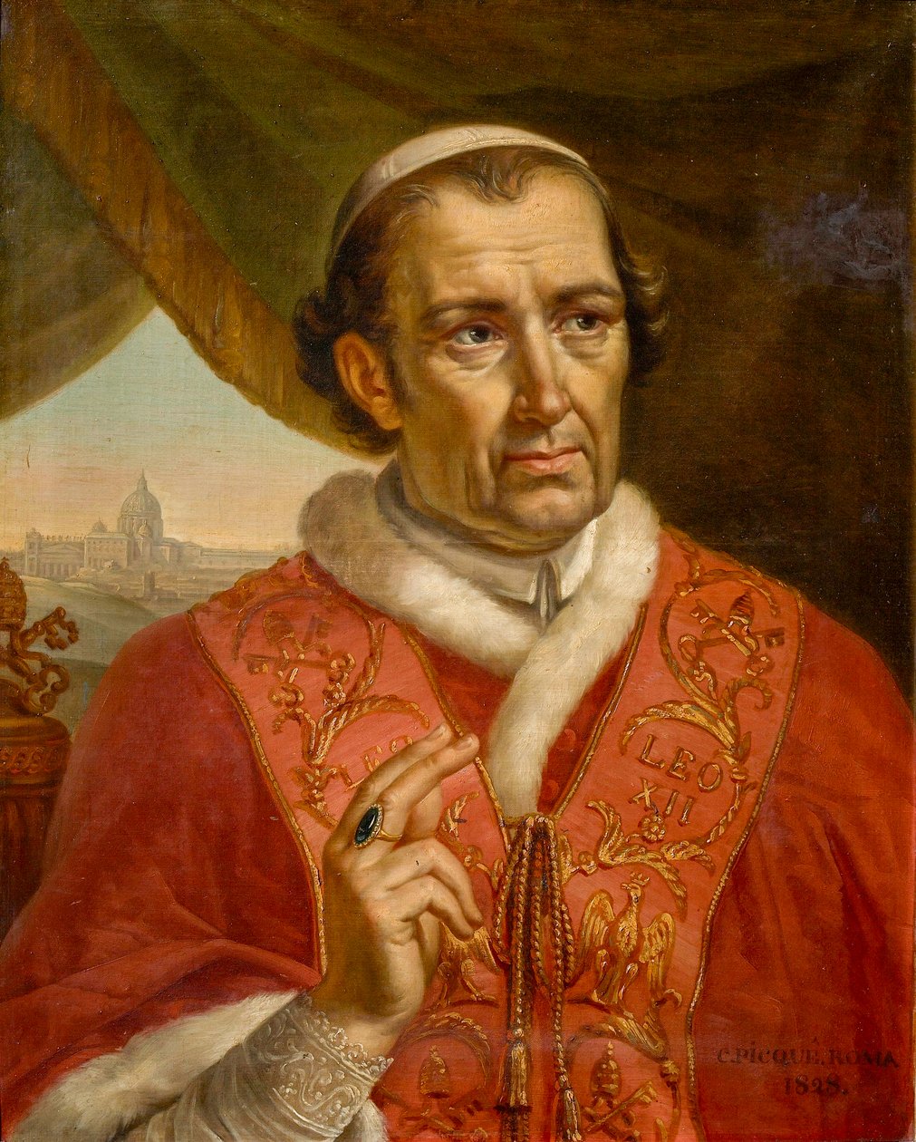 Porträt von Papst Leo XII von Charles Picqué