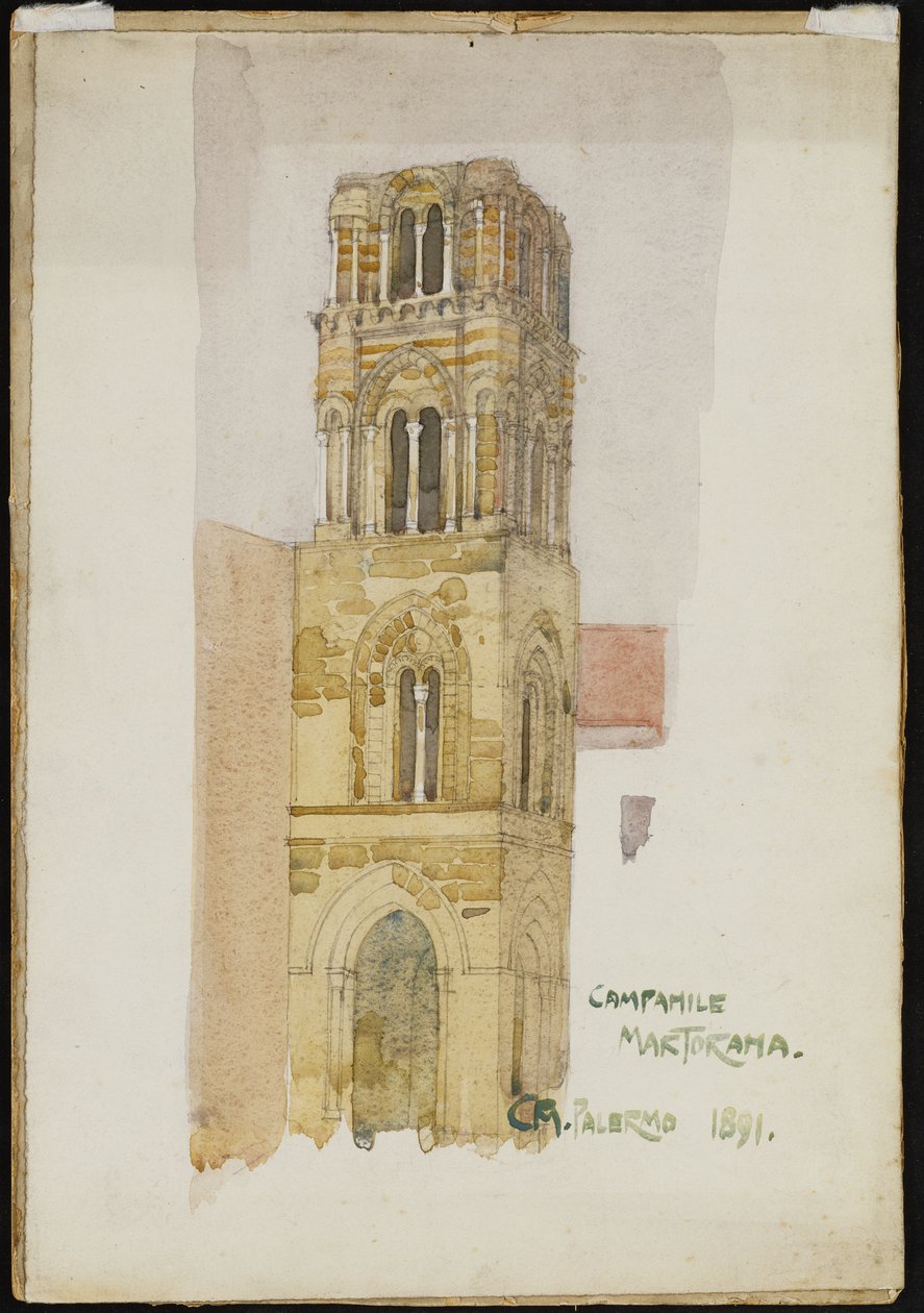 Campanile Martorana, Palermo, 1891 von Charles Rennie Mackintosh