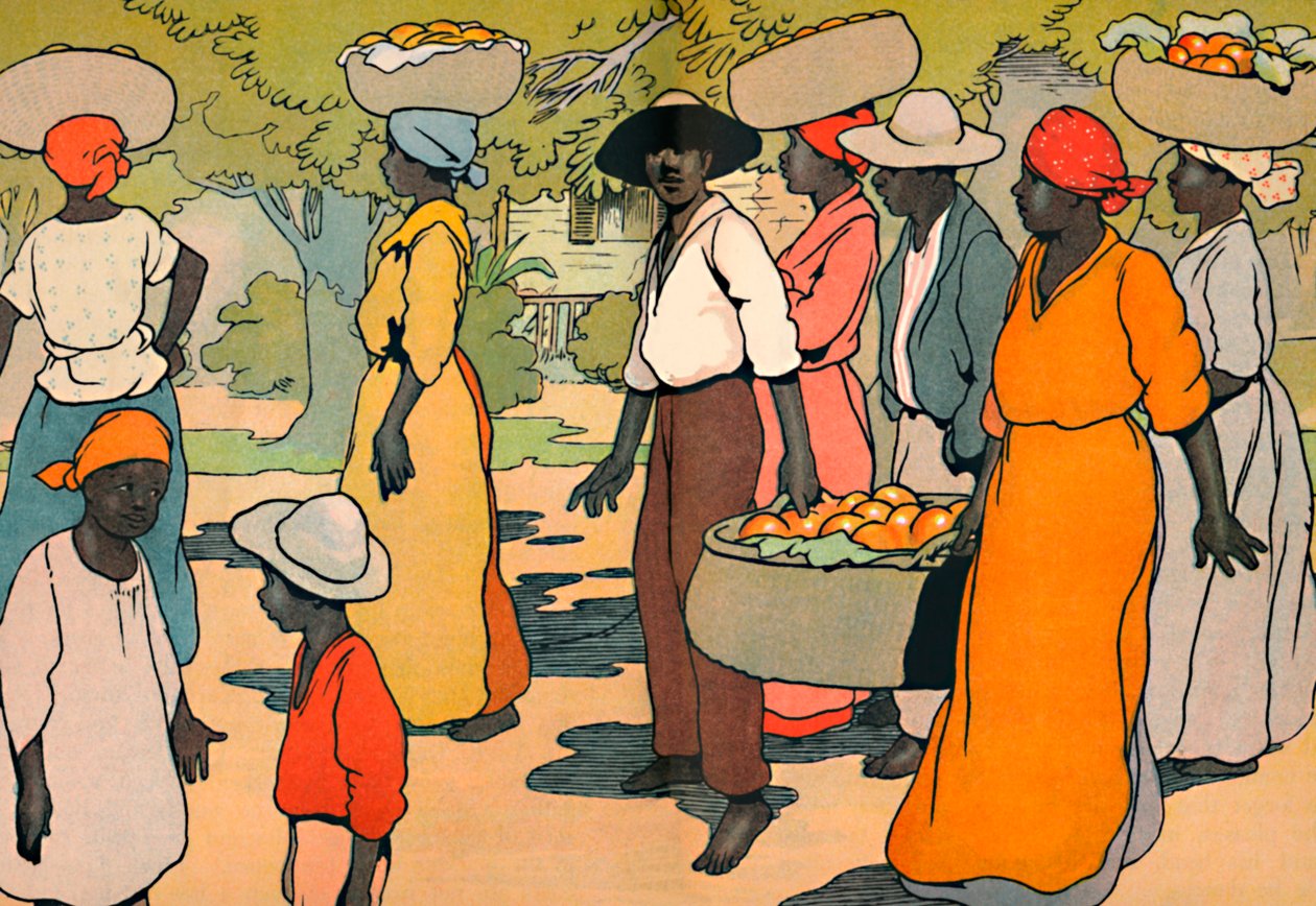 Auf dem Weg zum Markt, 1912 von Charles Robinson