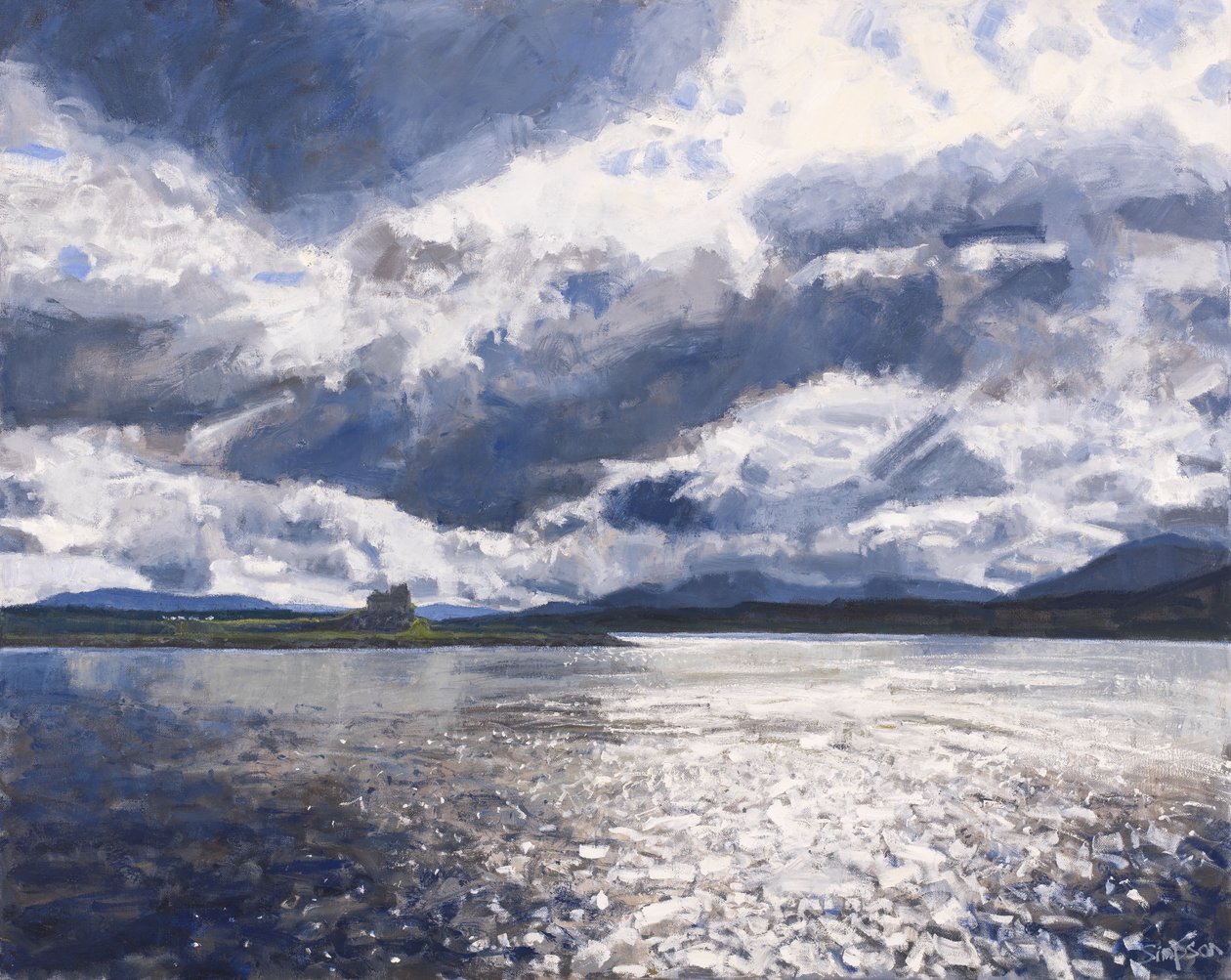 Vorbeifahrt an Duart, 2017 von Charles Simpson