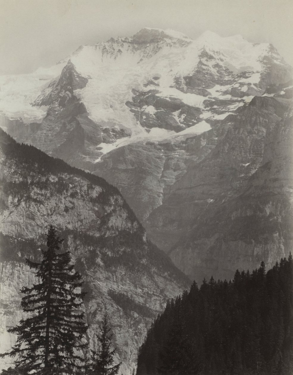 Jungfrau, Blick von Mürren, Schweiz von Charles Soulier