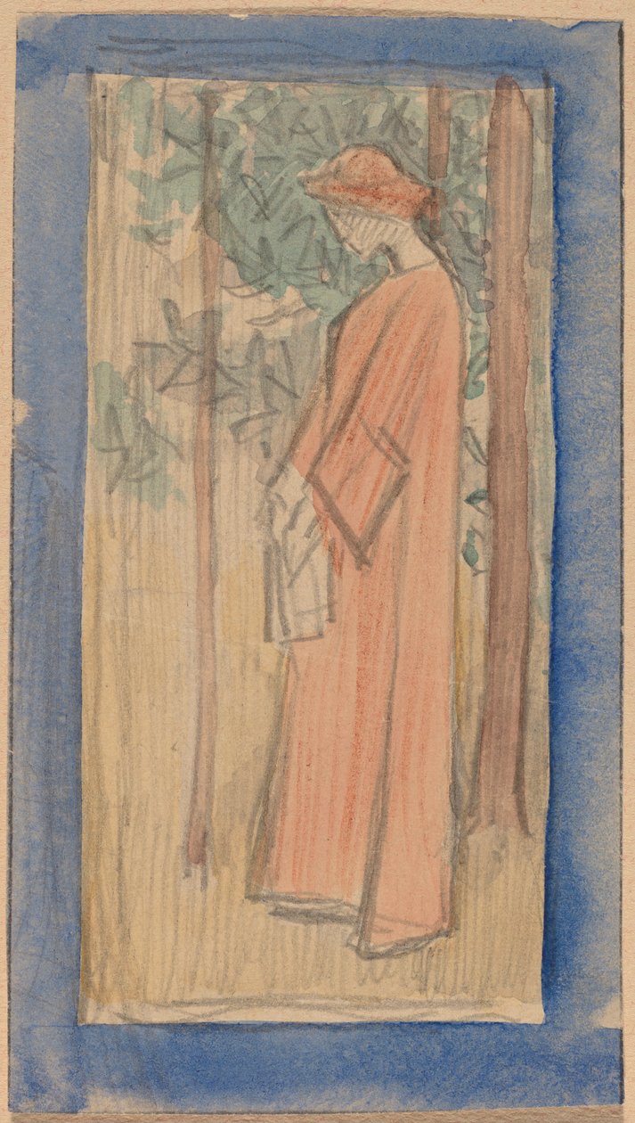 Studie für ein Panel von Charles Sprague Pearce