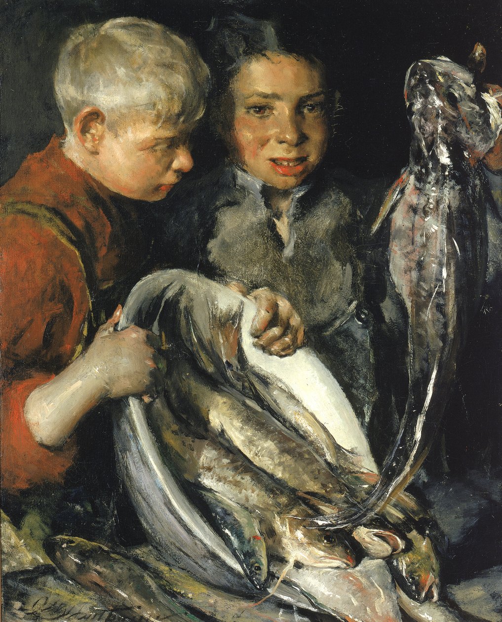 Fischerkinder, ca. 1902 von Charles Webster Hawthorne