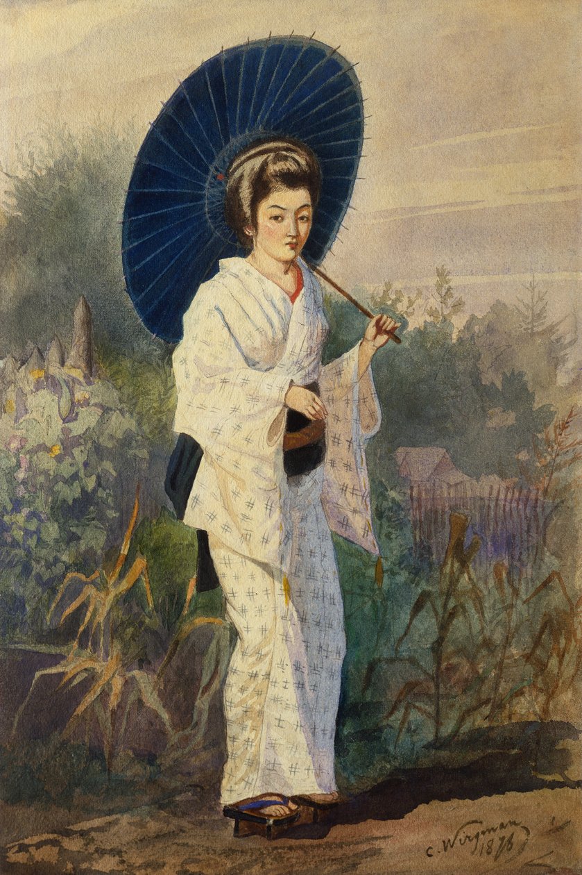 Eine japanische Frau von Charles Wirgman