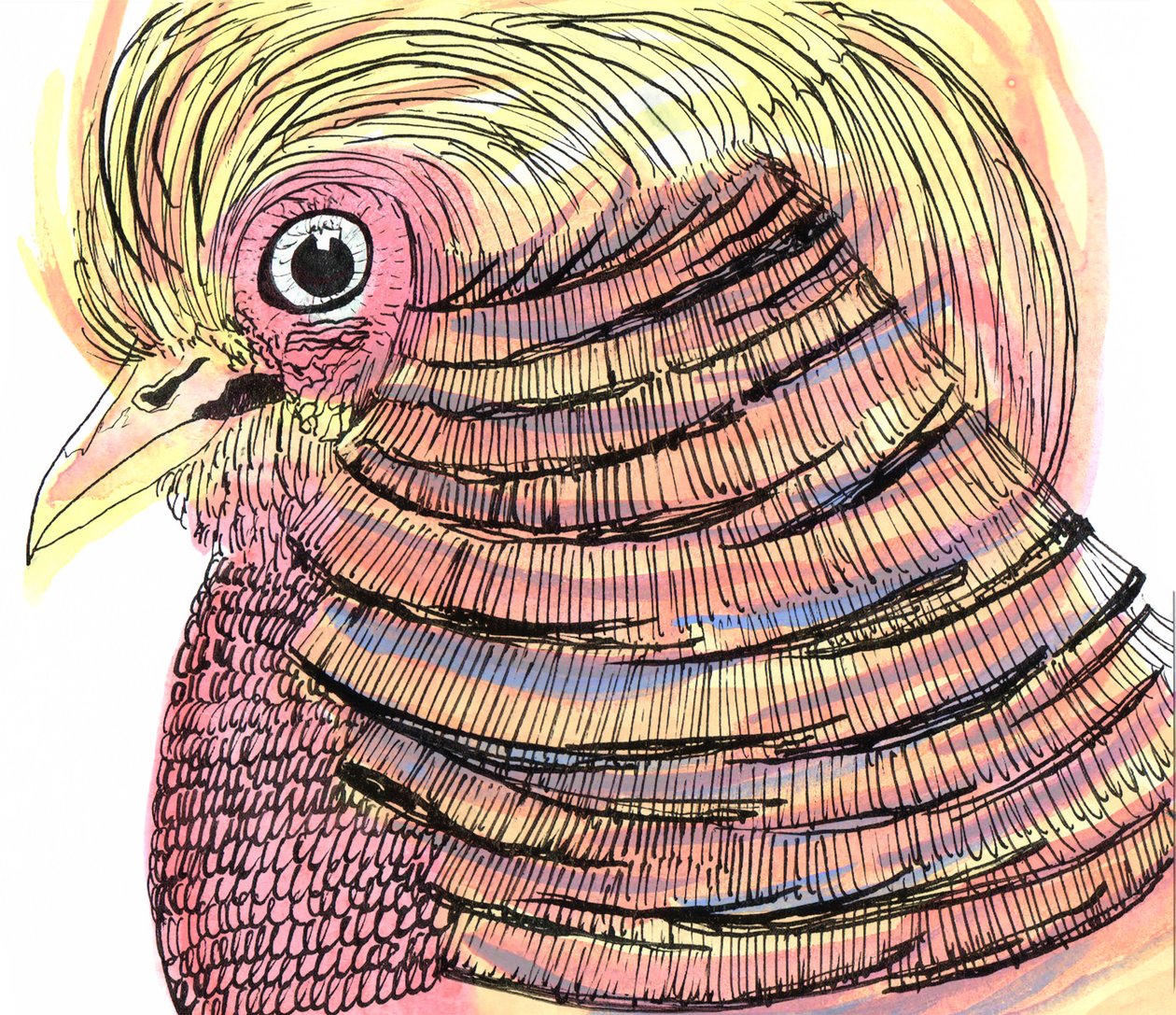 Tropischer Vogel, 2018 von Charlotte Orr
