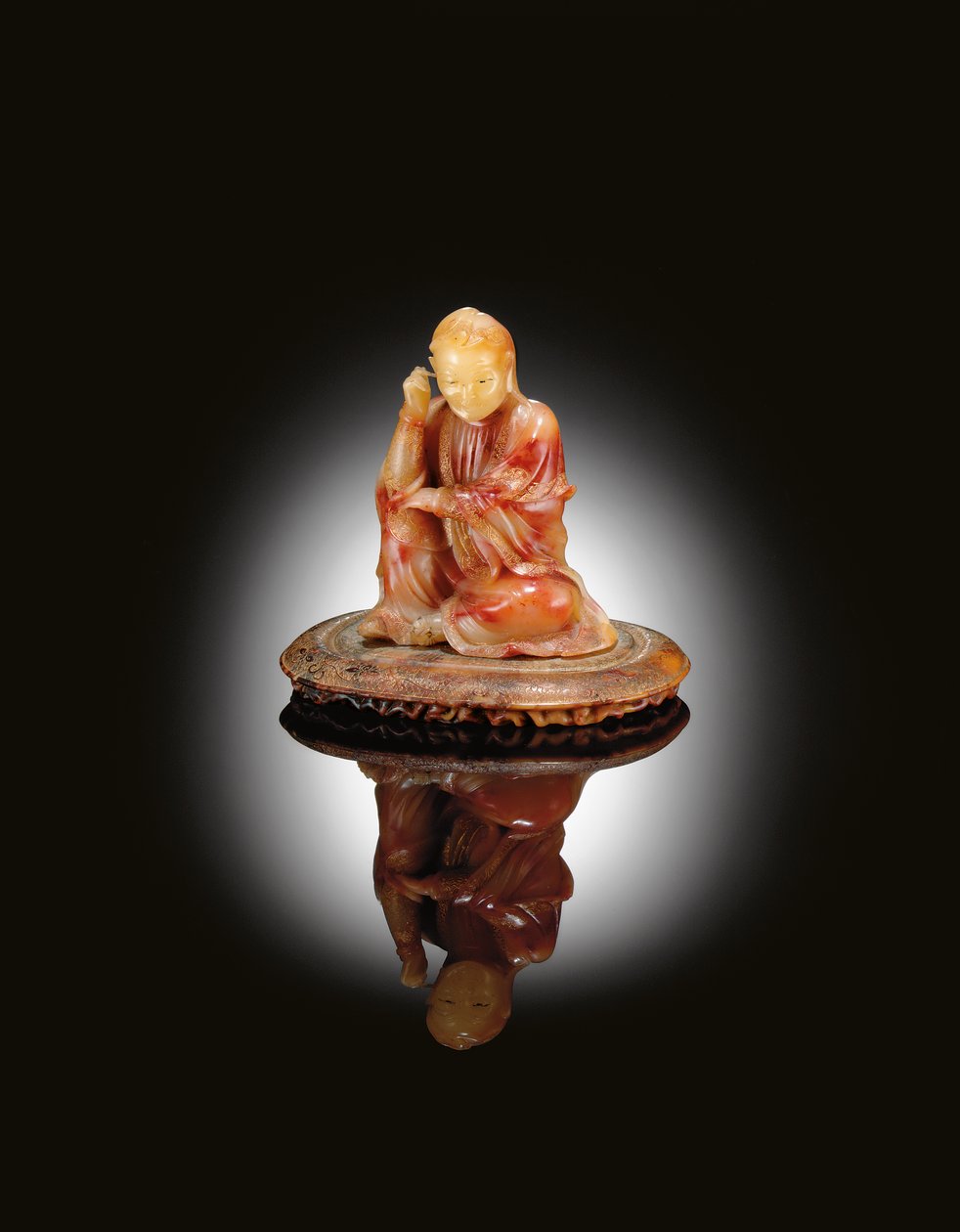 Figur eines Luohan von Chinese School