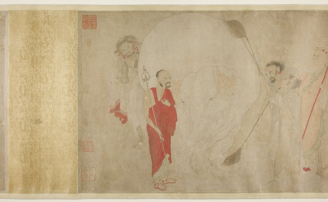 Waschen des weißen Elefanten, Ming-Dynastie von Chinese School