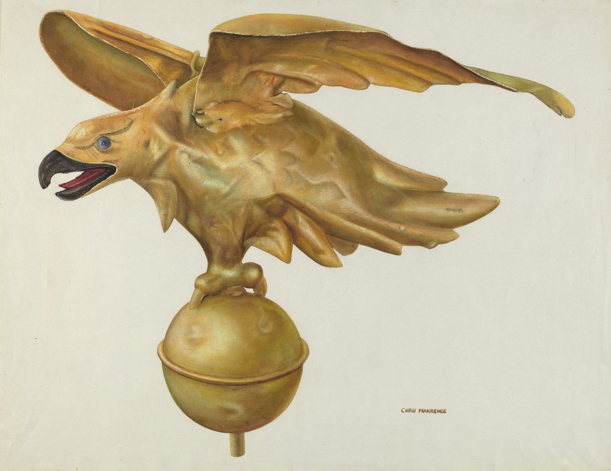 Adler-Wetterfahne von Chris Makrenos
