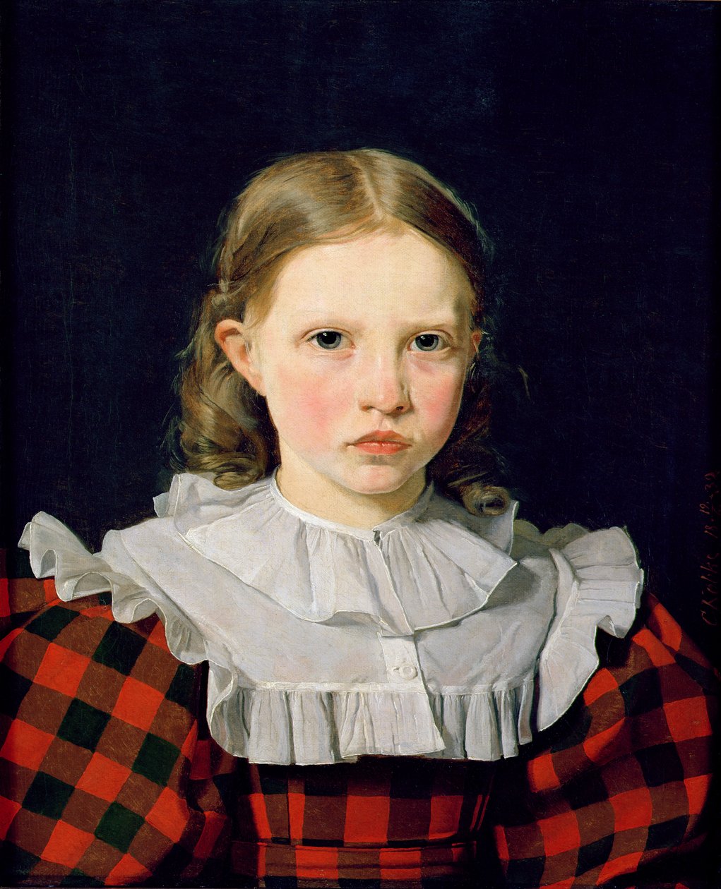 Porträt von Adolphine Kobke (1820-80) 19. Juni 1832 von Christen Schjellerup Købke