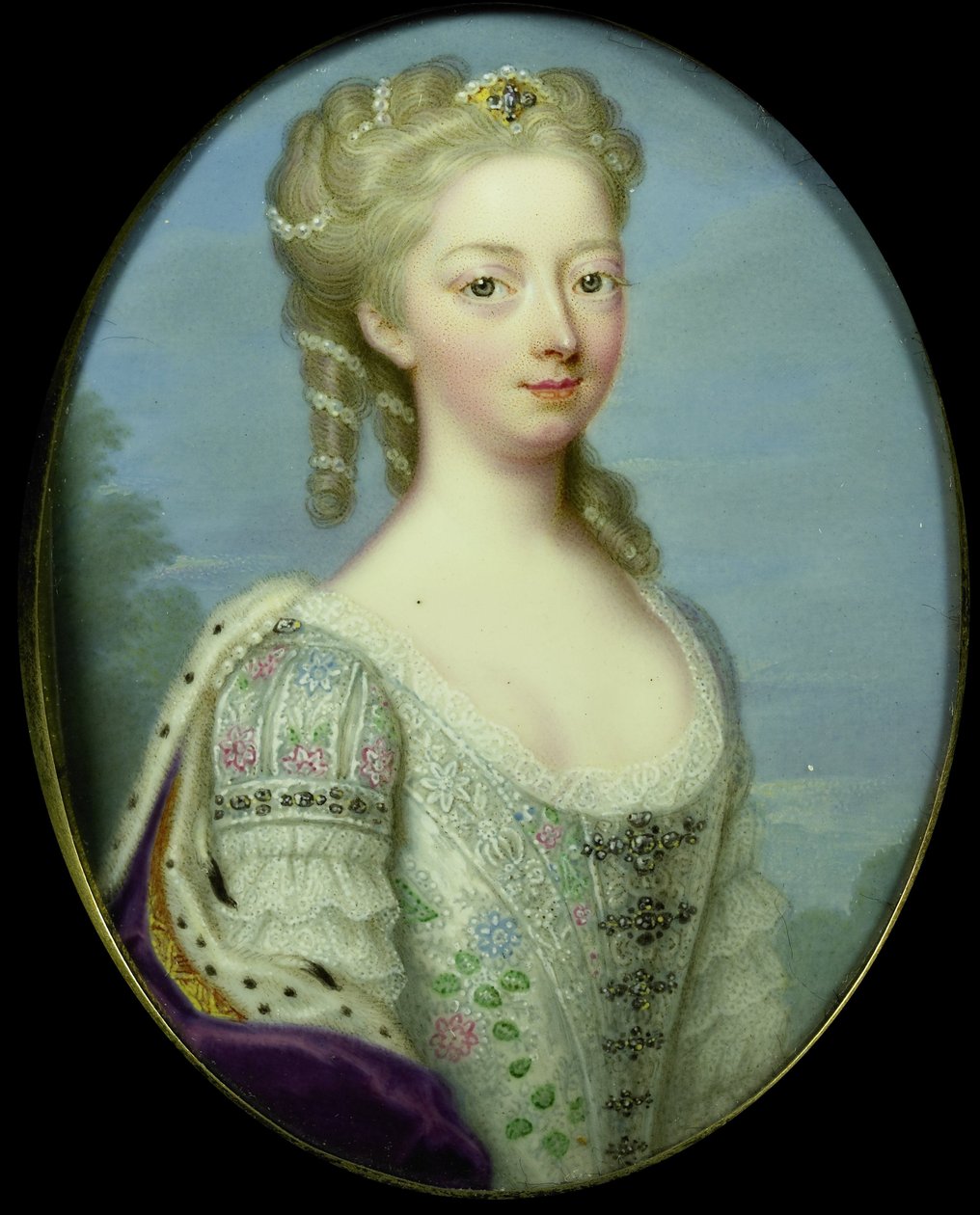 Porträt von Anne, Prinzessin Royal und Prinzessin von Oranien (1709-1759) von Christian Friedrich Zincke