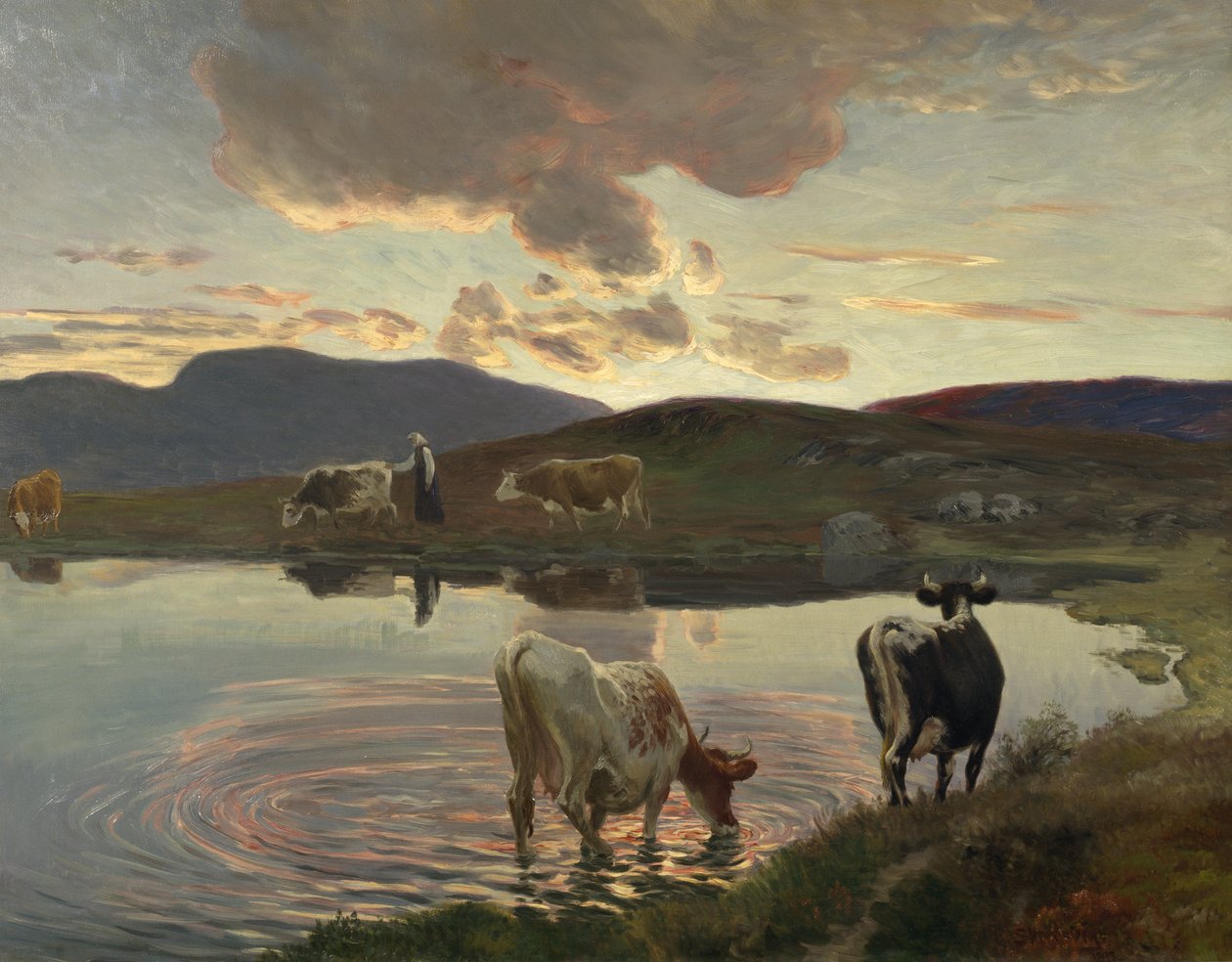 Nach Sonnenuntergang von Christian Eriksen Skredsvig