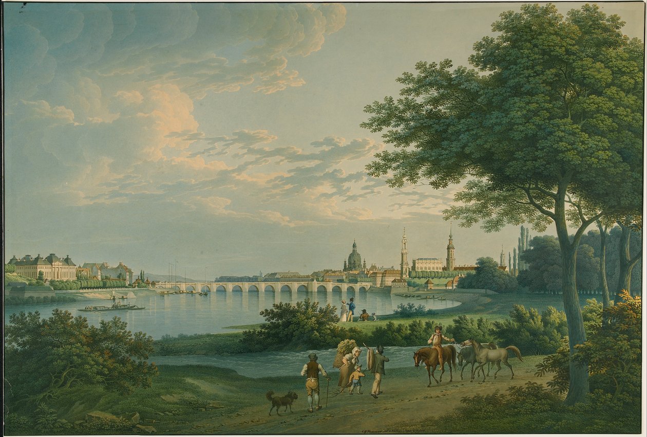 Ansicht von Dresden von Christian Gottlob Hammer