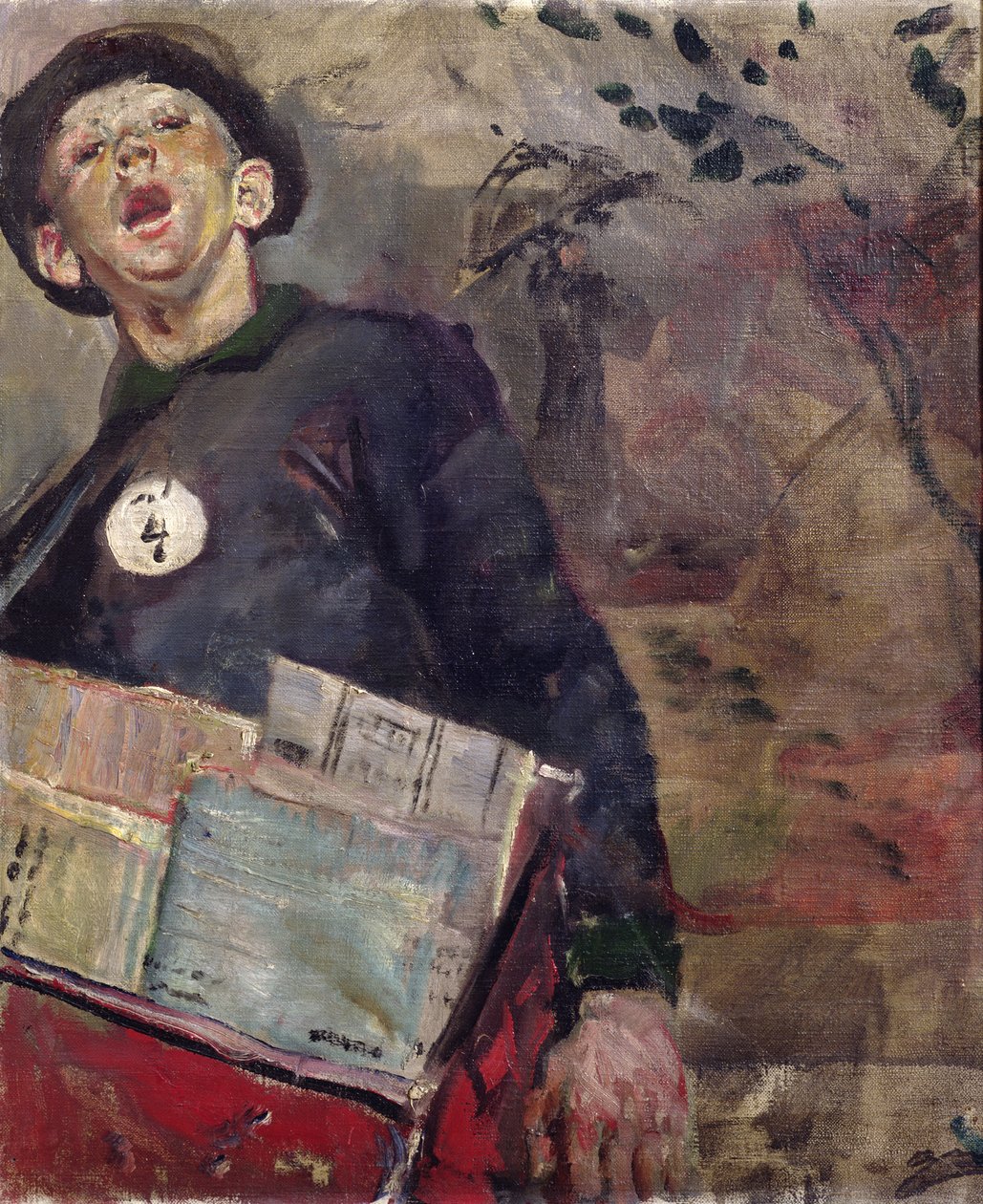 Der Zeitungsjunge von Christian Krohg
