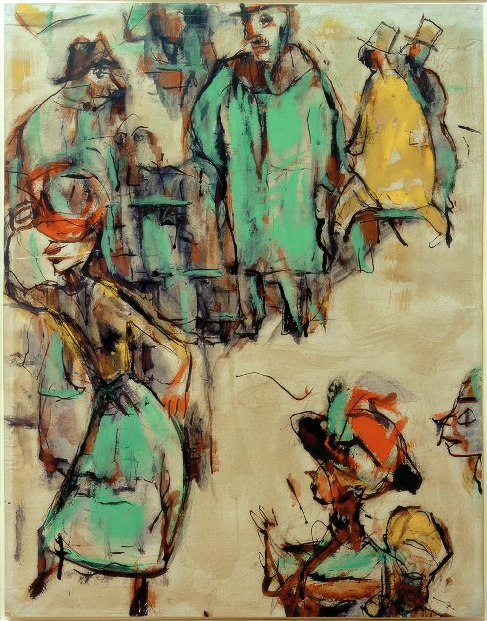 Straßenszene von Christian Rohlfs