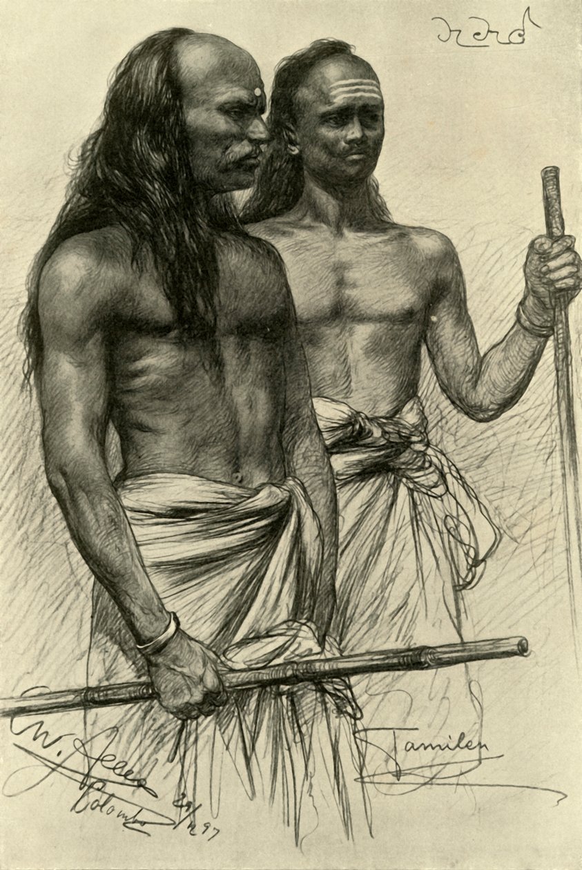 Tamilen, Colombo, Ceylon, 1898 von Christian Wilhelm Allers