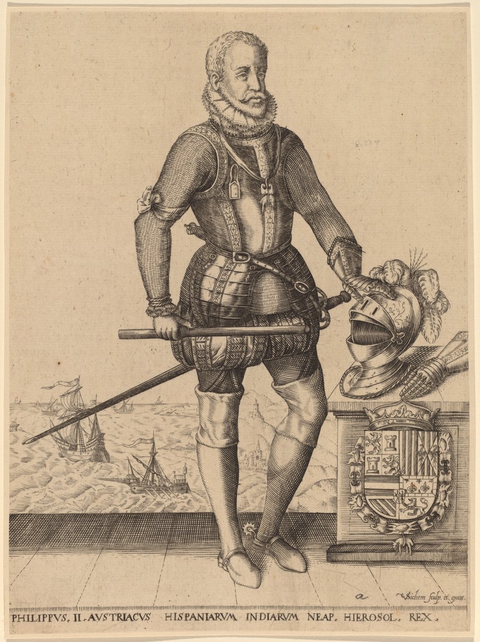 Philipp II., König von Spanien von Christoffel van Sichem I