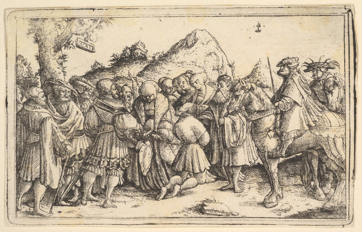 Die Begnadigung eines Verbrechers, 1531 von Christoph Bockstorffer