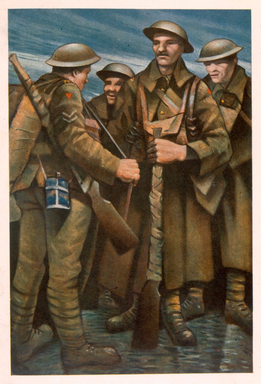 Eine Gruppe von Soldaten, aus 