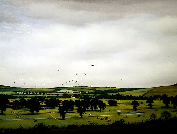 Eine englische Landschaft von Christopher Richard Wynne Nevinson